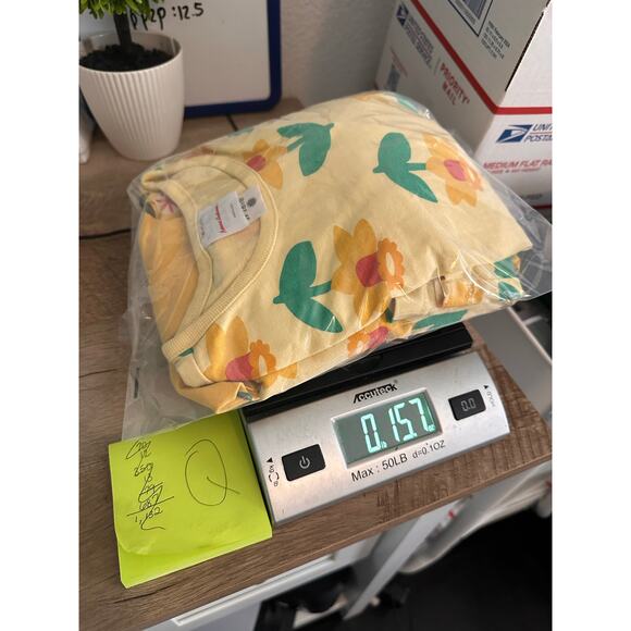 Hanna Andersson Girls Dresses Yellow Floral Organic Cotton Play Set of 2 Size 8 - Picture 9 of 9